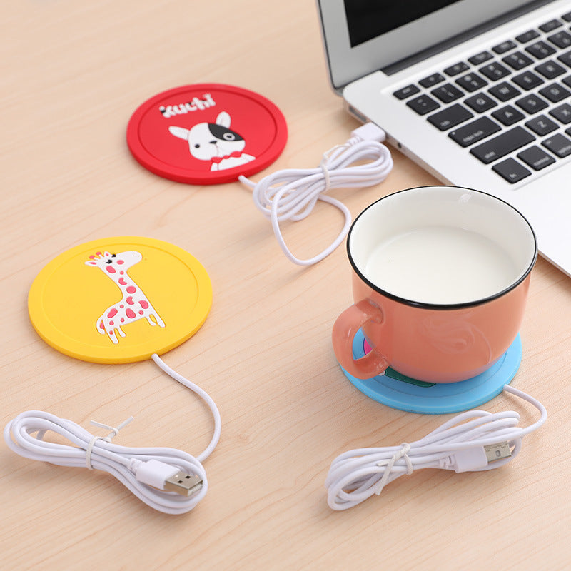 Portable Cup Heating Pads Portable USB Electric Silicone Warm Mat Milk Tea Coffee Keep Warming Cup Pad Mug Warmer