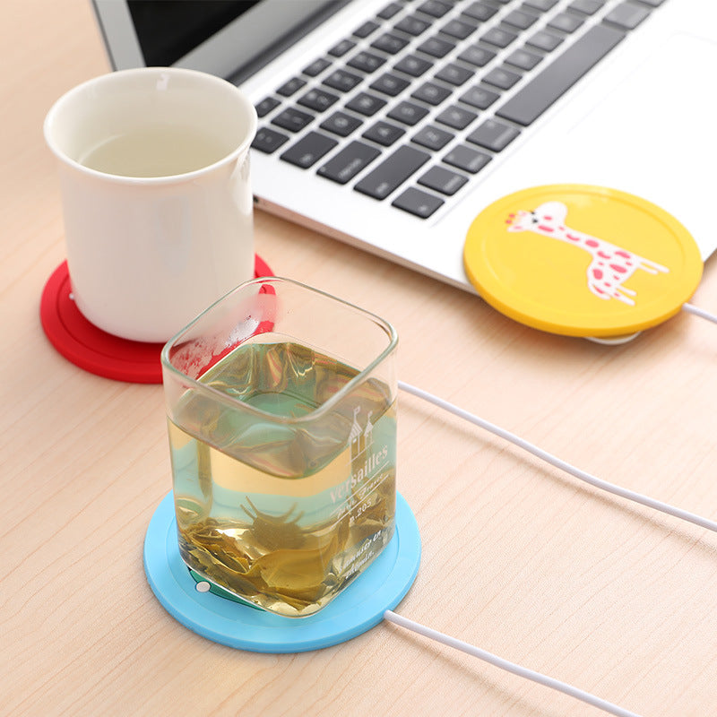 Portable Cup Heating Pads Portable USB Electric Silicone Warm Mat Milk Tea Coffee Keep Warming Cup Pad Mug Warmer
